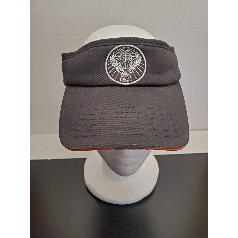 Jagermeister Sun Visor with Deer Logo on front and spell-out on‎ back